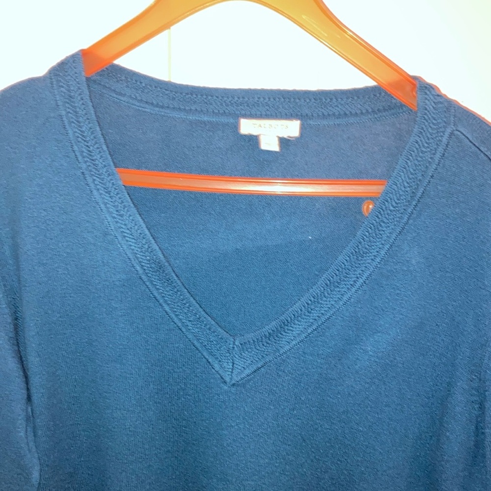Talbots Teal Sweater - Picture 3 of 5